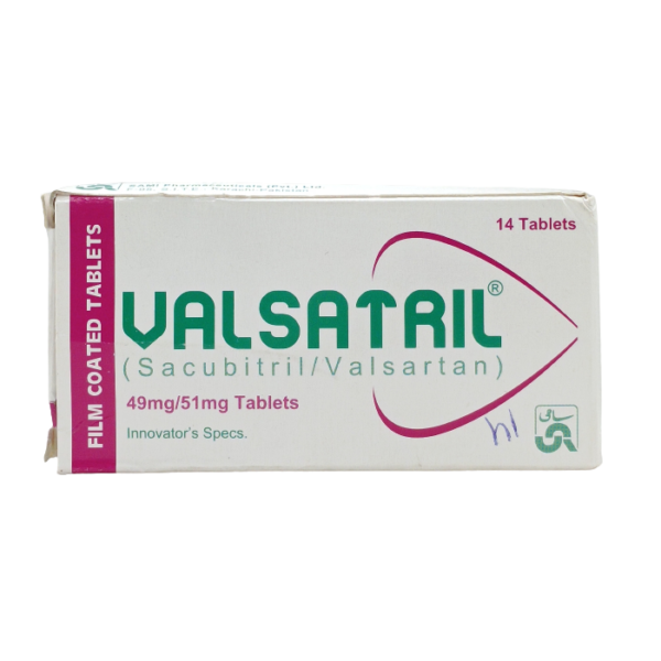 Valsatril 49mg 51mg Tablets 14s