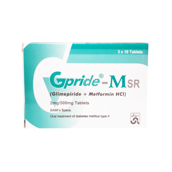 Gpride MSR 2mg 500mg Tablets