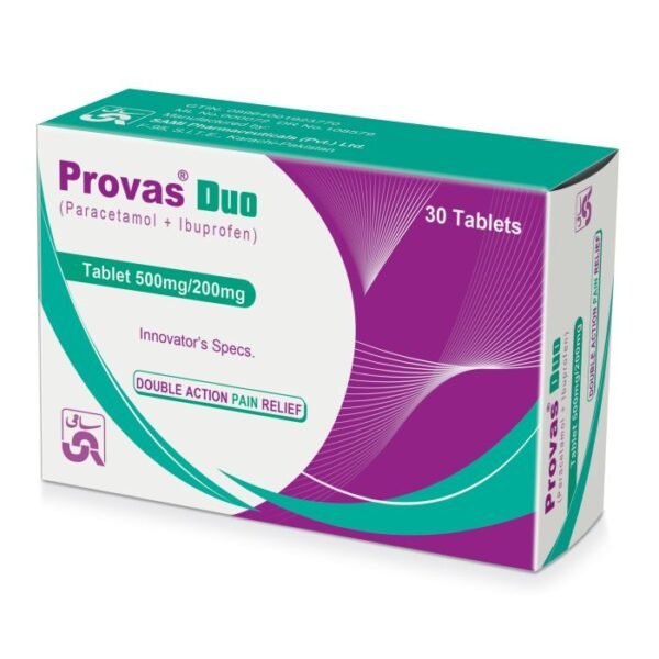 Provas Duo 500mg 200mg Tablets