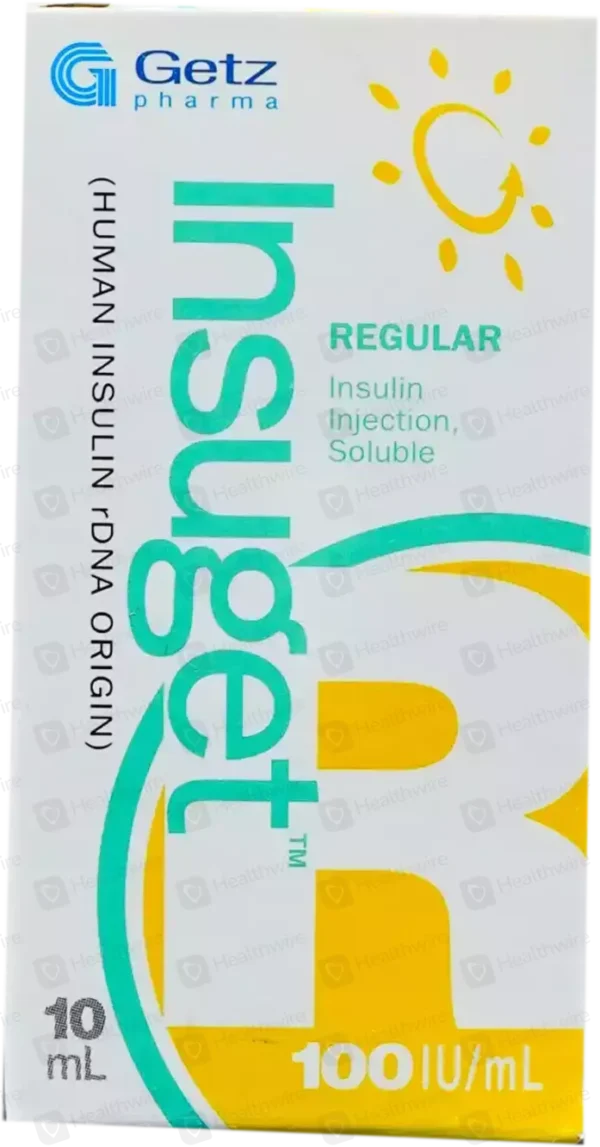 Insuget R (100IU/ml) 10ml Injection