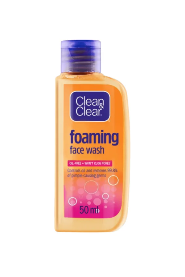 clean&clear face wash foaming oil free 50ml